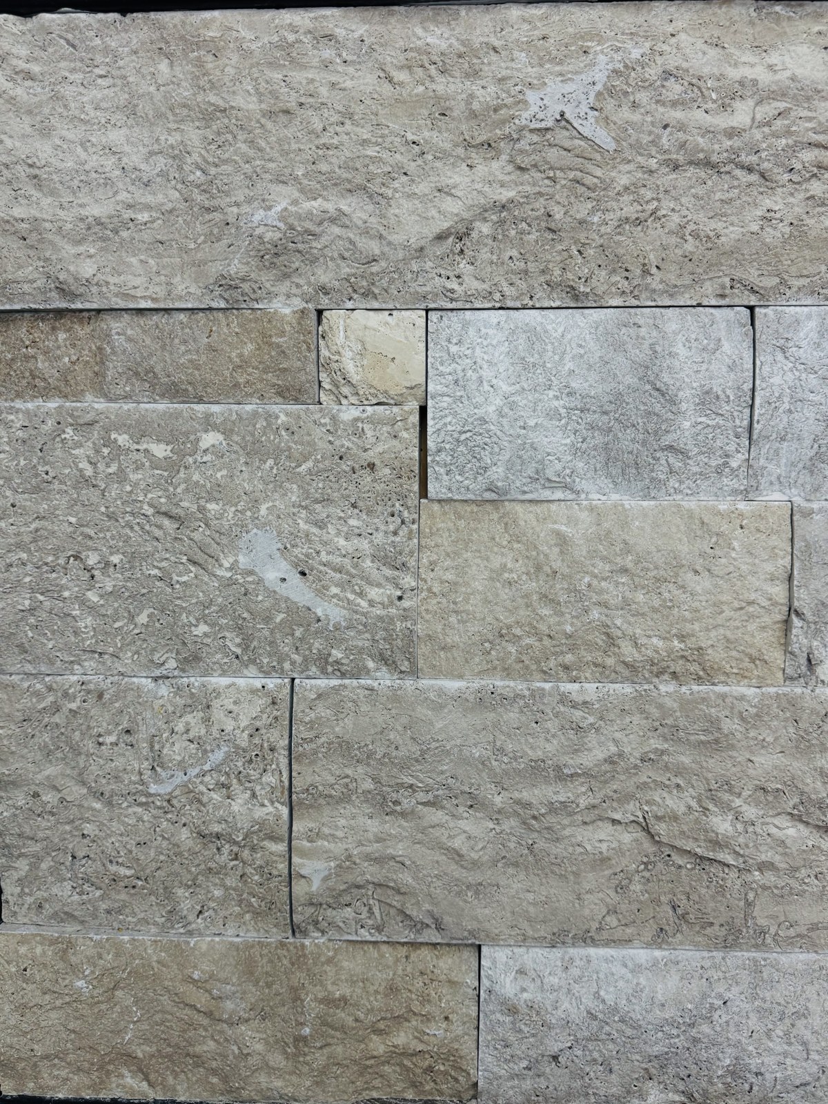 Walnut Travertine Splitface Veneer