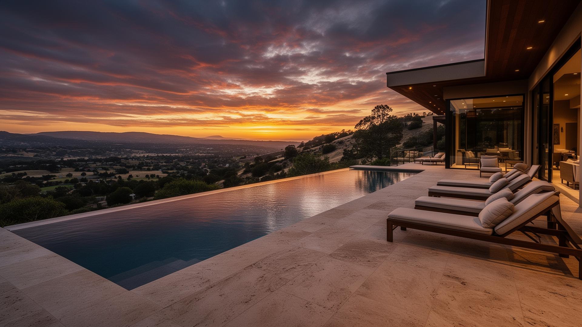 Hillside infinity edge